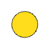 žlutý kruh